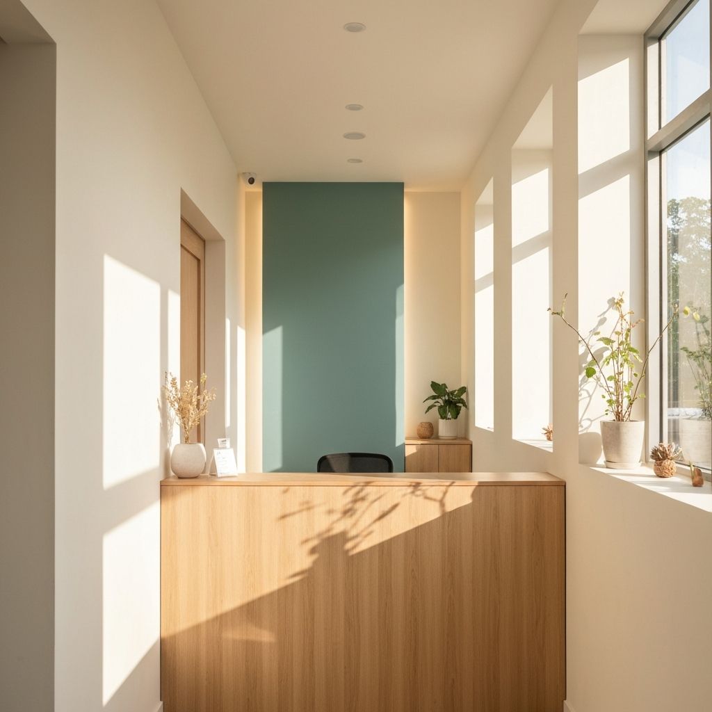 Interior of a modern small clinic in South Asia